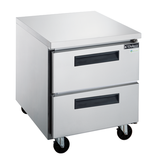 DUC29R-D2 2-Drawer Undercounter Commercial Refrigerator in Stainless Steel