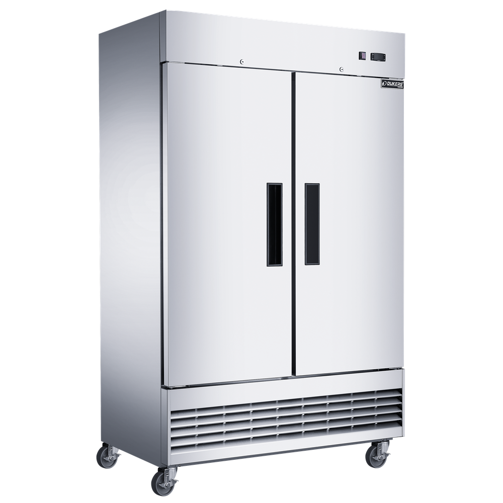 D47ER Compact 2-Door Commercial Refrigerator in Stainless Steel
