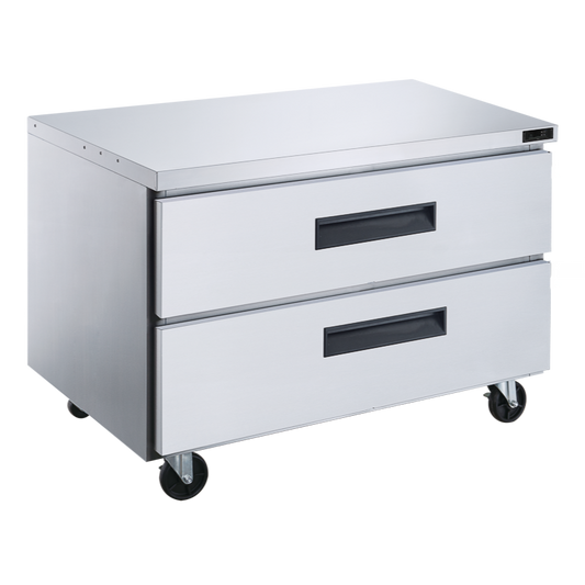 DUC36R-D2 2-Drawer Undercounter Commercial Refrigerator in Stainless Steel