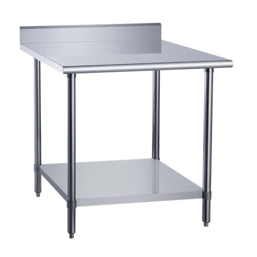 DCSTW-3036B Stainless Steel Work Table with Backsplash - 36 in. Wide