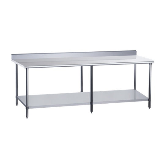 DCSTW-3072B Stainless Steel Work Table with Backsplash - 72 in. Wide