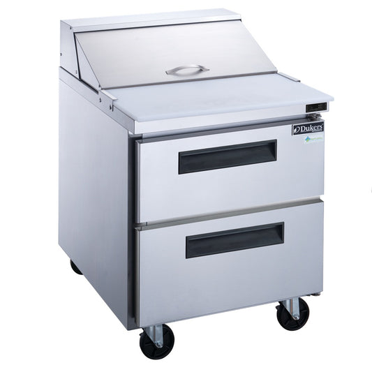 DSP29-12M-D2 2-Drawer Megatop Commercial Food Prep Table Refrigerator in Stainless Steel