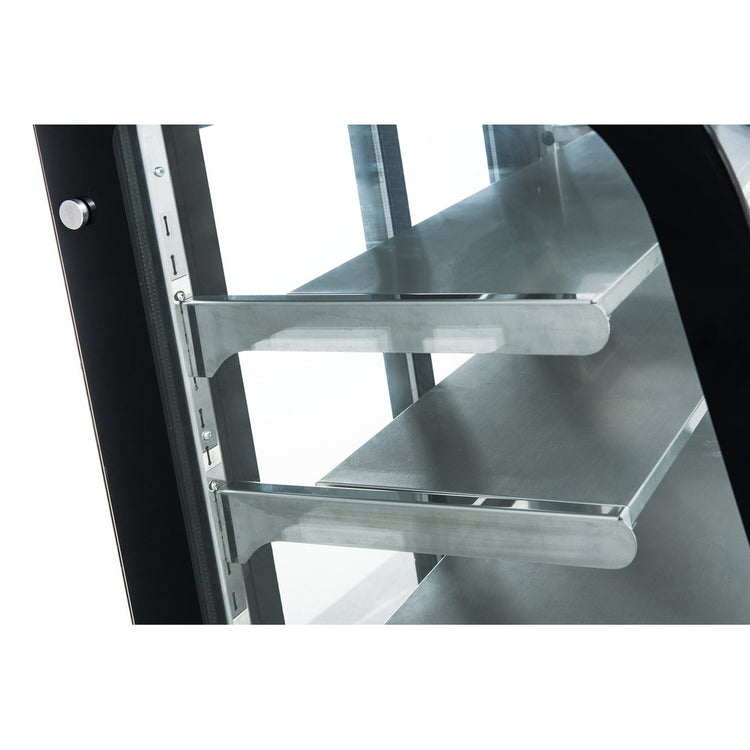 DDM48R-CB Vitrina para pasteles de vidrio curvado de 48"