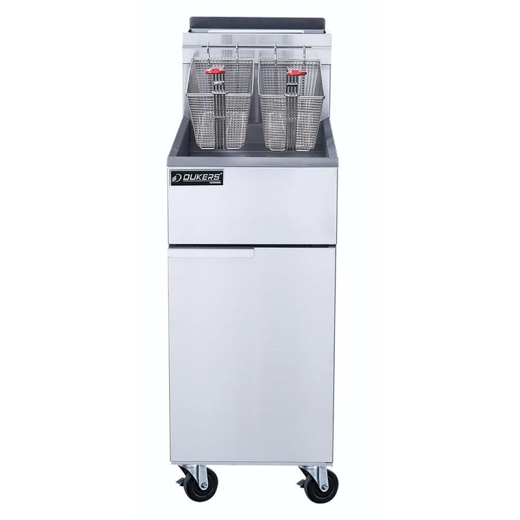 Freidora de gas propano líquido DCF4-LPG con 4 quemadores de tubo