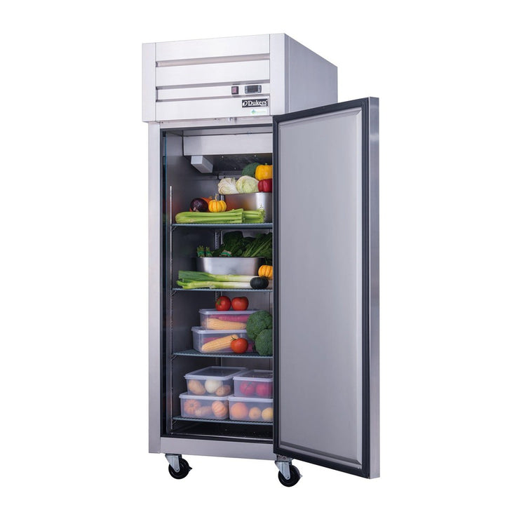 Refrigerador comercial de montaje superior de una sola puerta D28AR en acero inoxidable