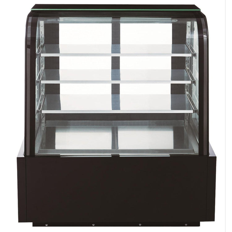 DDM48R-CB Vitrina para pasteles de vidrio curvado de 48"