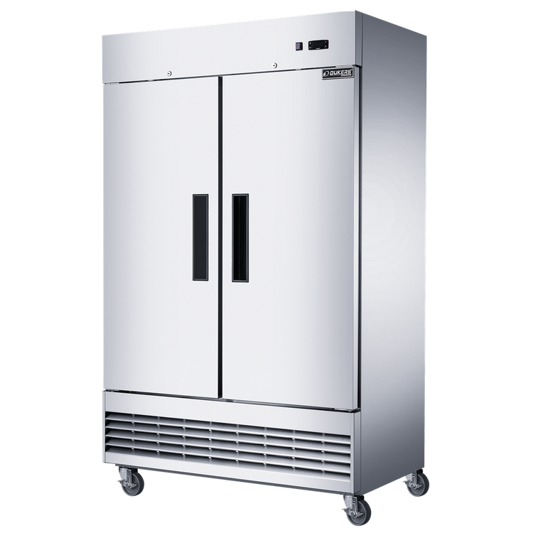 D47EF Compact 2 Door Commercial Freezer In Stainless Steel D47ef compact 2 door commercial freezer in stainless steel