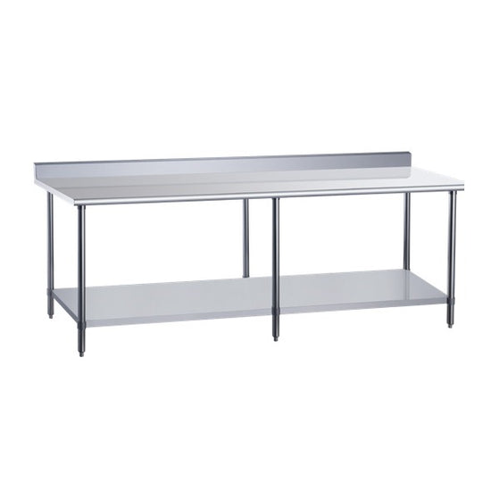 DCSTW-3072B Stainless Steel Work Table with Backsplash - 72 in. Wide