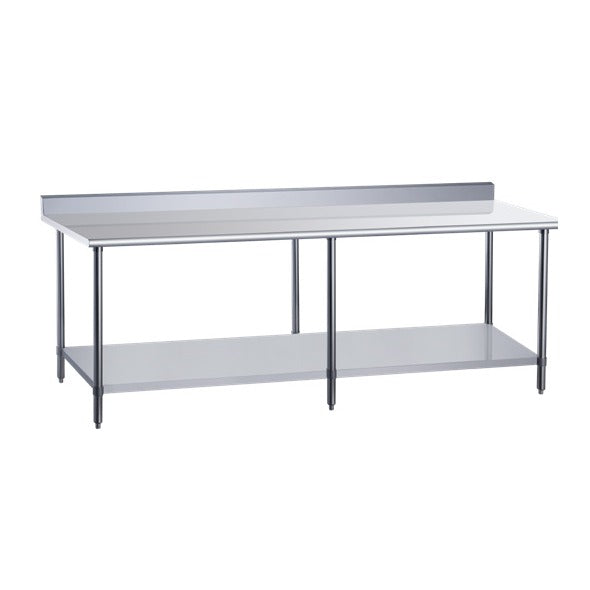 DCSTW-3072B Stainless Steel Work Table with Backsplash - 72 in. Wide