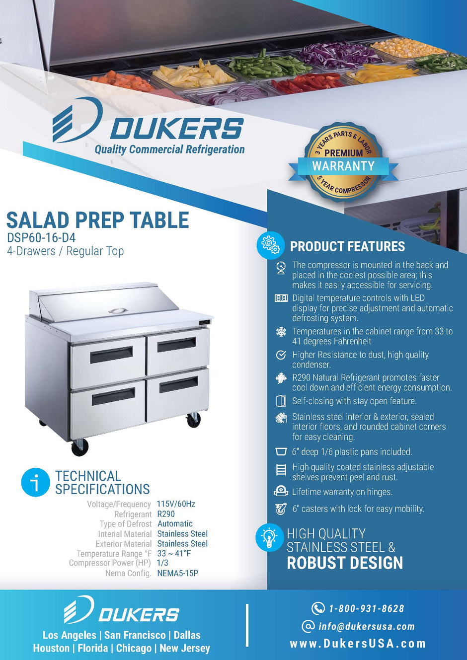 Food Prep Tables