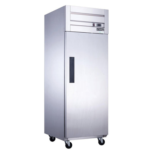 Refrigerador comercial de montaje superior de una sola puerta D28AR en acero inoxidable