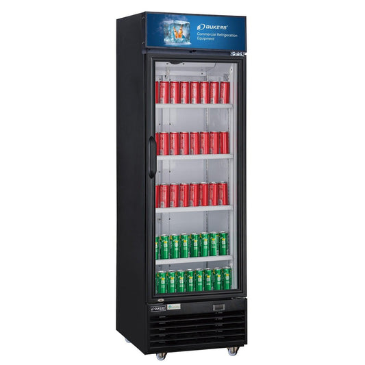 Refrigerador comercial de vidrio con puerta batiente simple LG-430