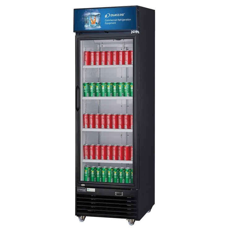 Refrigerador comercial de vidrio con puerta batiente simple LG-430