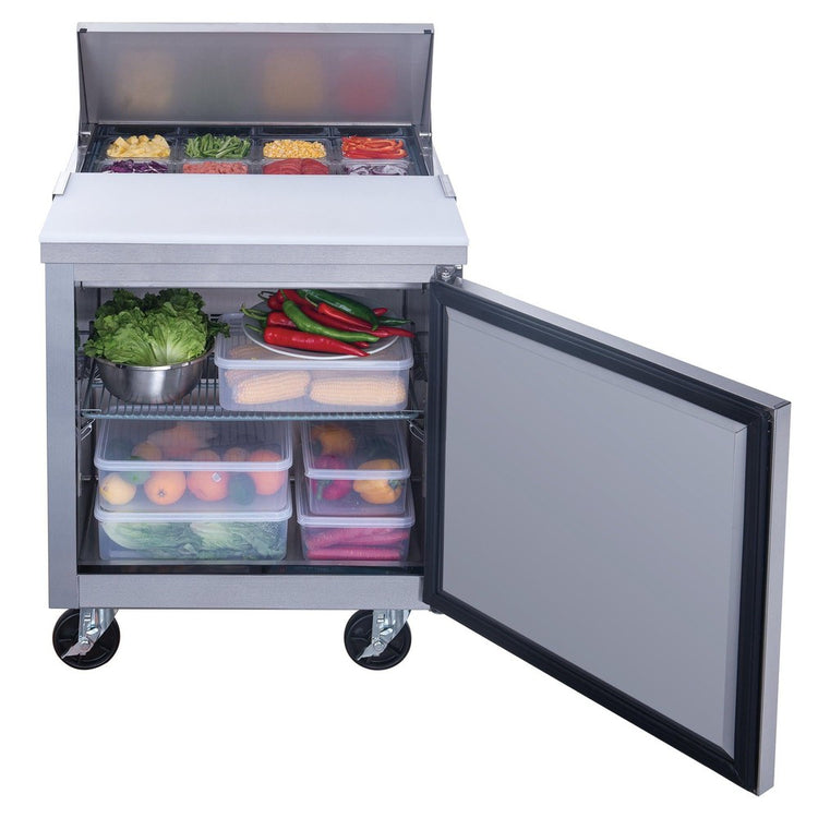 DSP29-8-S1 1 门商用不锈钢食品准备台冰箱