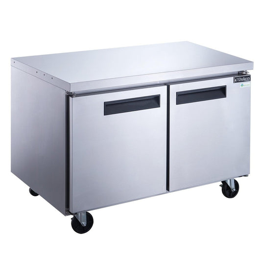 DUC60F 2-Door Undercounter Commercial Freezer in Stainless Steel